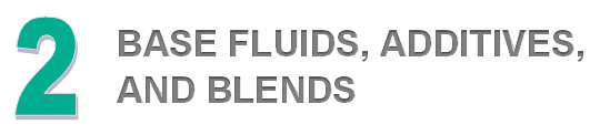 Base Fluids, Additives, Blends header
