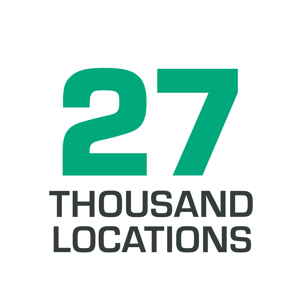 27,000 locations