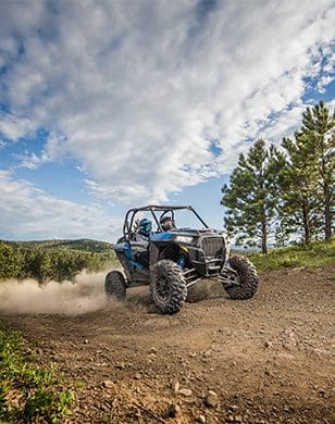 ATV Driving through dirt